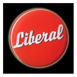  Liberal button with pin back: Everything Else