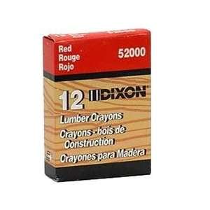  Dixon 52012 Soft Red Crayons   12 per Box: Home 
