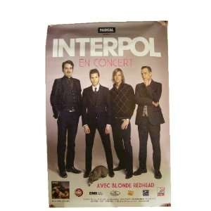  Interpol Poster Tour Band Shot French Concert Everything 