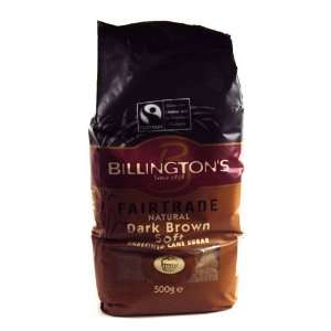 Billingtons Fairtrade Dark Brown Sugar 500g  Grocery 