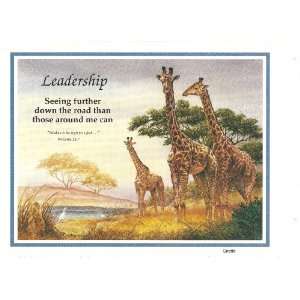  Leadership (Giraffe) 11 X 8 1/2 Color Print: Everything 