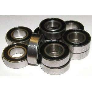10 Sealed Bearing R3 2RS 3/16 x 1/2 x 0.196 inch Miniature Ball 
