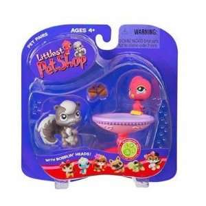  Littlest Pet Shop Pet Pairs Figures Bird & Squirrel: Toys 