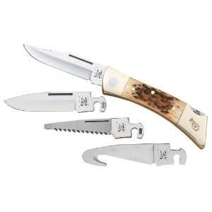 Case Cutlery 00050 XX Changer Knife with Stainless Steel Blades Amber 