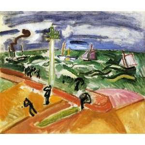  Raoul Dufy   24 x 20 inches   Storm at Sainte Adres