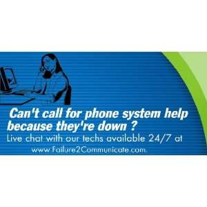  3x6 Vinyl Banner   Live Chat Phone Service: Everything 