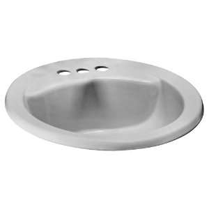 American Standard 0419.444.165 Cadet Oval Countertop Sink with 4 Inch 