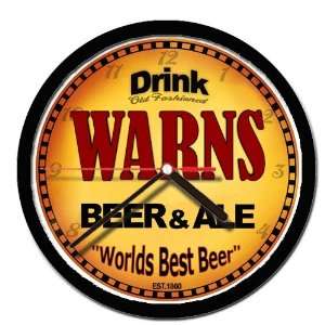  WARNS beer and ale cerveza wall clock: Everything Else