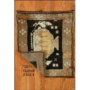   Hand Knotted Oushak Turkey Rug   20x24:  Home & Kitchen