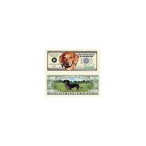  Novelty & Fake Money Dachshund Million Dollar Bill (pack 