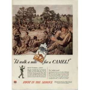 mile for a Camel! U.S. Army infantry March 50 minutes  rest 10 
