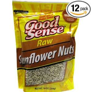 Good Sense Raw Sunflower Nuts, 10 Ounce (Pack of 12):  