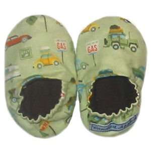  Soft Flannel Retro Cars Baby Slippers 6 9 mos: Baby