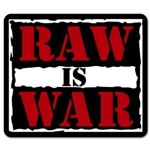  WWF RAW IS WAR Wrestling car bumper sticker 5 x 4 
