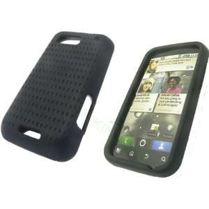  Motorola Defy MB525 Black Perforated Skin: Cell Phones 