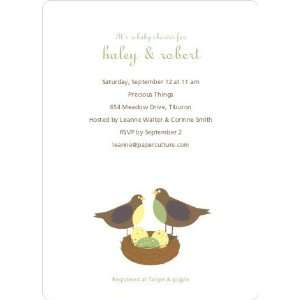  Nesting Robins Baby Shower Invites