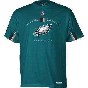   Eagles 2011 Reebok Sideline Gun Show Jade T shirt: Sports & Outdoors