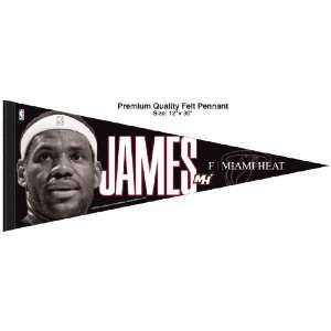  NBA Miami Heat Lebron James Pennant: Sports & Outdoors