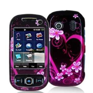  Samsung M350 Seek Graphic Case   Purple Love: Cell Phones 