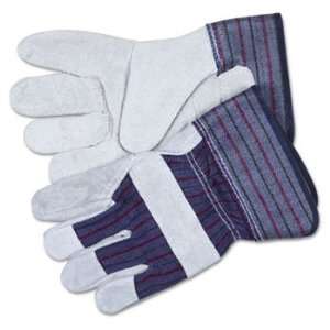  New   Split Leather Palm Gloves, Gray   12010L: Home 