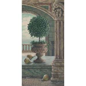    Pears and Topiary   Janet Kruskamp 12x24 CANVAS