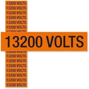  13200 Volts, Small (1/2 x 2 1/4) Label, 2.25 x 0.5 