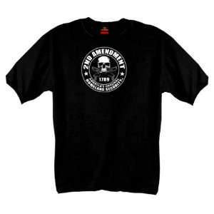  Hot Leathers Black X Large 2nd Amendment Short Sleeve Tee 