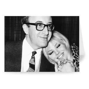 Peter Sellers and Britt Ekland   Greeting Card (Pack of 2)   7x5 inch 