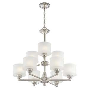 1730 Series Collection 9 Light 27ö Polished Nickel Chandelier with 