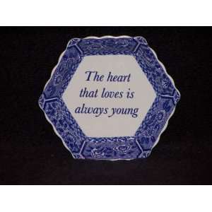    Spode Blue Room Hex Fluted Tray Young Heart Kitchen & Dining