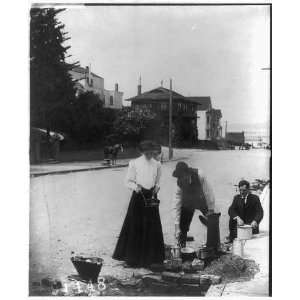   Cooking on the street,1906 San Francisco earthquake,CA: Home & Kitchen