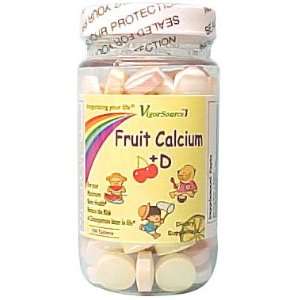  Fruit Calcium + Vitamin D 100 tablets Health & Personal 