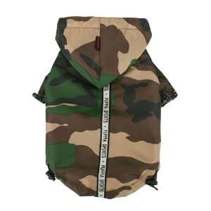  Puppia Authentic Base Jumper Raincoat, 5X Large, Camo Pet 