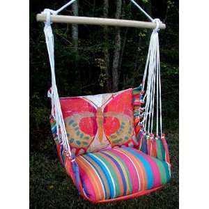  Le Jardin Paper Butterfly Hammock Chair Swing Set: Patio 