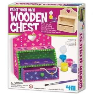    Paint Your Own Wooden Chest Kit 4m Project Kits: Toys & Games