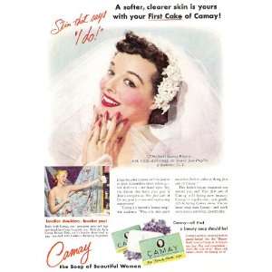  Camay the Soap of Beautiful Women 1951 Original Ad with 