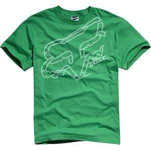  Fox Racing Stroke T Shirt   Small/Green: Automotive
