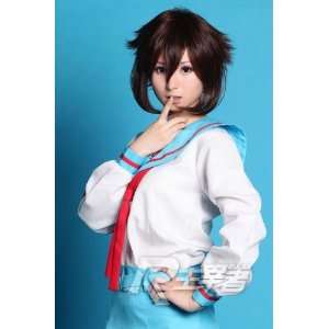  Short Brown Anime Cosplay Costume Wig Toys & Games