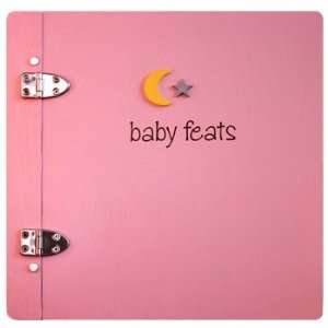  Baby Feats Scrapbook Journal by Jack Scrapbooks   Pink 