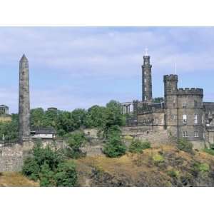 Calton Hill Monuments, Edinburgh, Lothian, Scotland, United Kingdom 