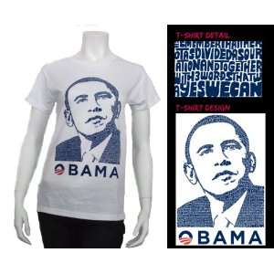 AMAZING Barack Obama Speech Womens T shirt XXL   Obamas Face Created 