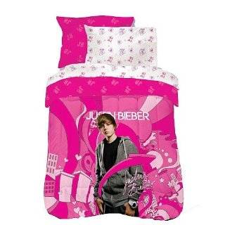 Justin Bieber Justins World Microfiber Comforter Set Twin Size
