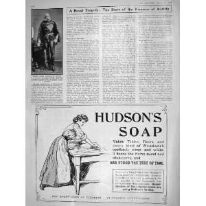  1909 FRANCIS JOSEPH EMPEROR AUSTRIA HUDSONS SOAP