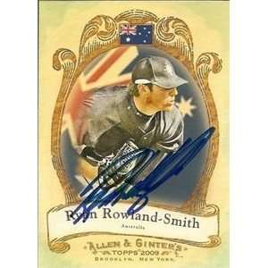  Ryan Rowland Smith Signed Mariners 09 Allen Ginter Card 