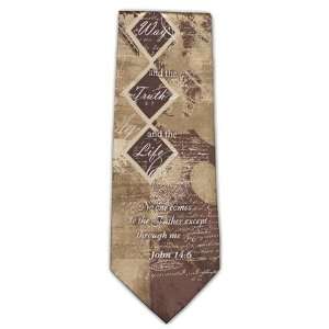  The Way, the Truth, the Life Silk Tie 
