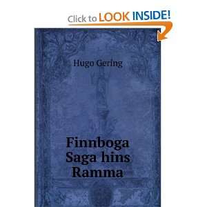 Finnboga Saga hins Ramma: Hugo Gering:  Books