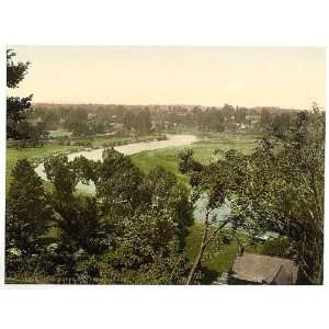   Reprint of River Wye from Parade, Ross on Wye, England