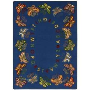   Carpets Butterfly Delight 13 2 Round multi Area Rug: Home & Kitchen