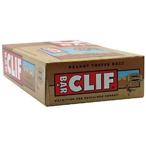 Clif, Bar, Energy Bar, Peanut Toffee Buzz, 12   2.4 oz (68 g) bars [28 