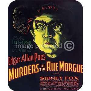  Vintage Horror Movie Murders Rue Morgue MOUSE PAD Office 